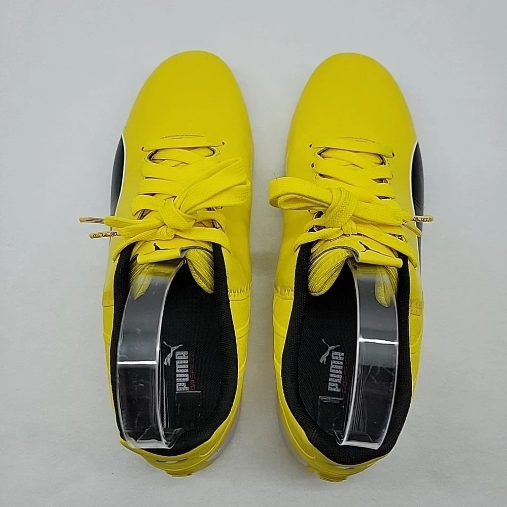 PUMA EvoSpeed Ferrari Sneaker Motorsport Shoe Vibrant Yellow Black Womens US 9.5